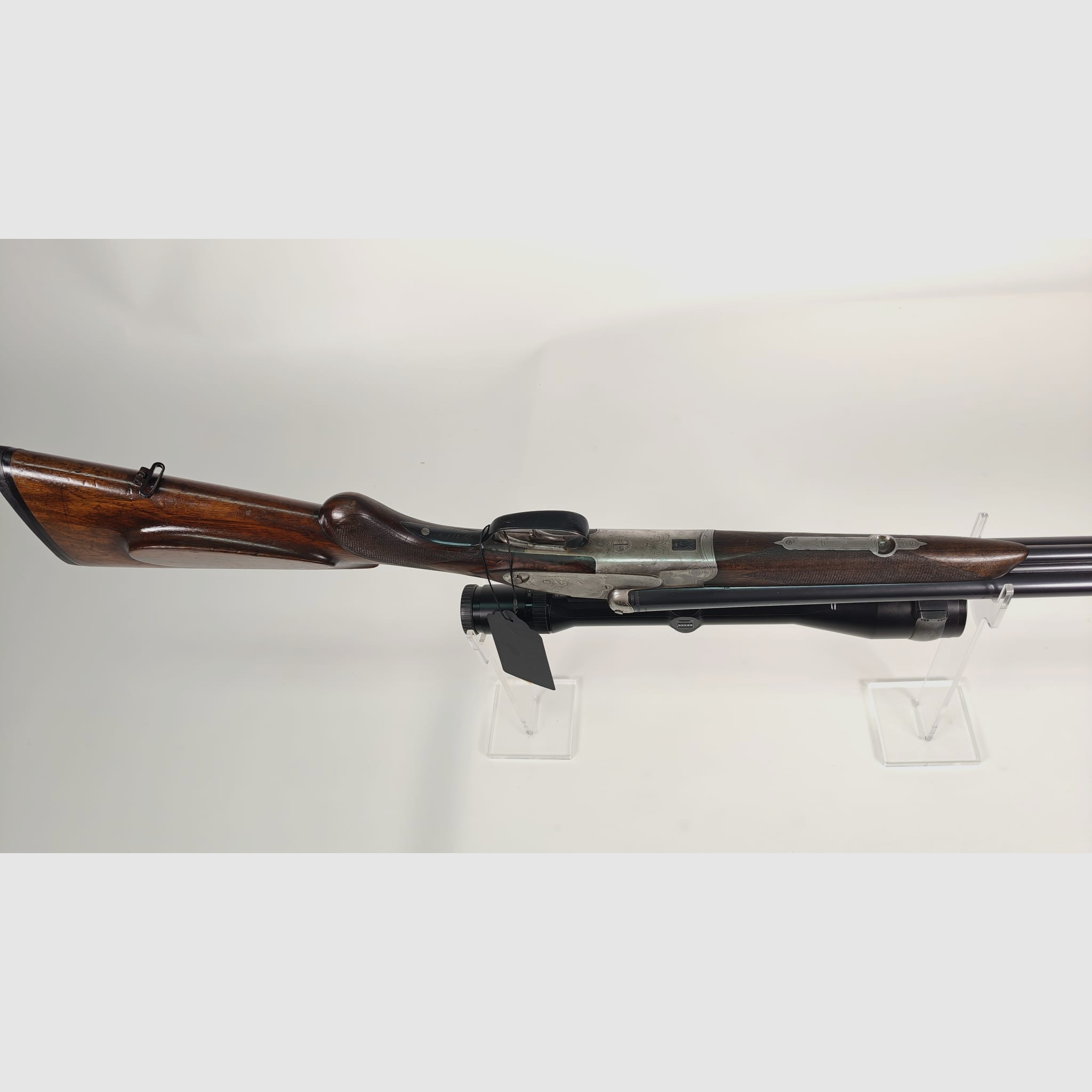 J. P. Sauer & Sohn Modell XXV A side-by-side drill 12/70 – 8x57JR with Zeiss Diavari