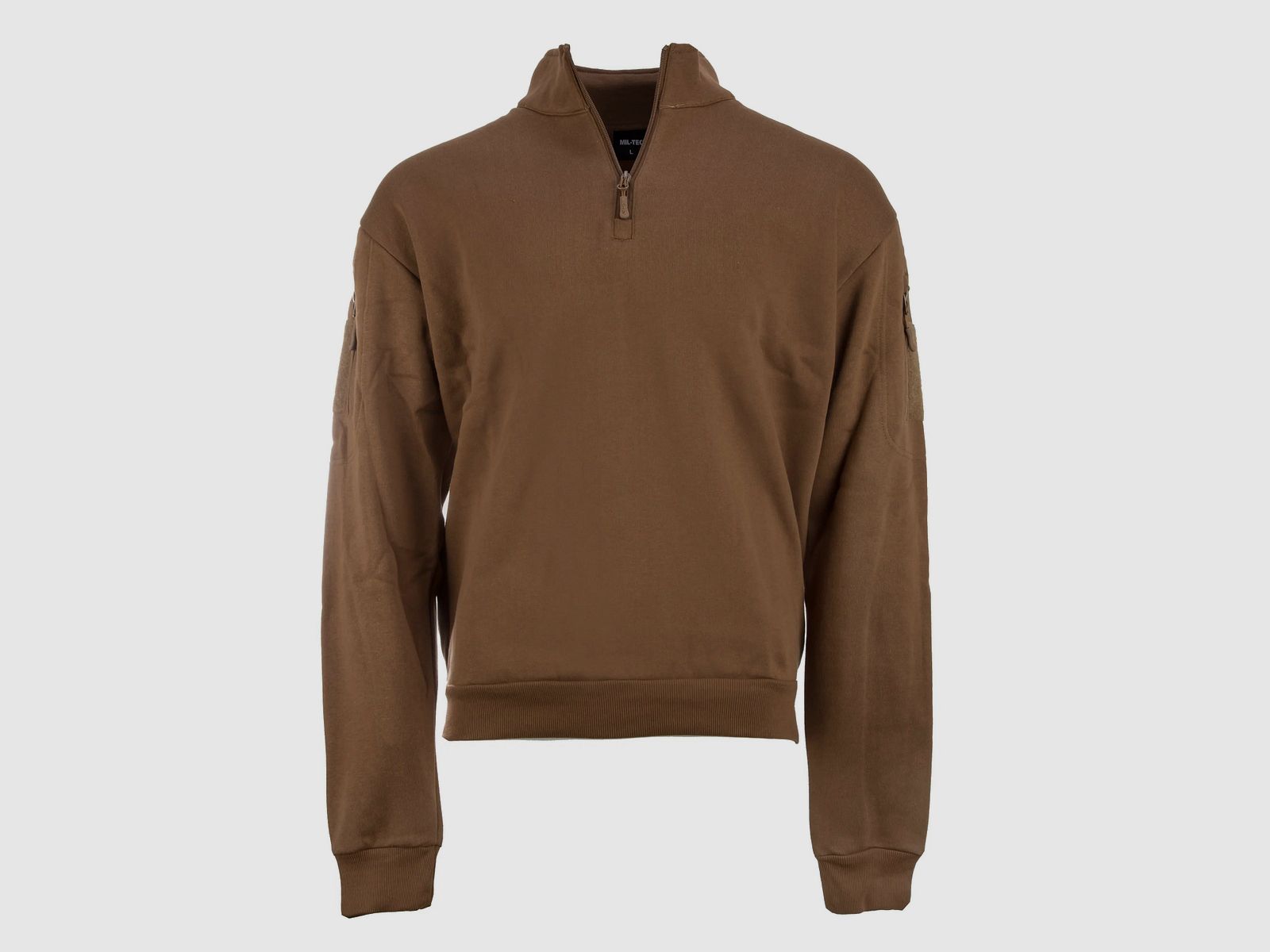 Mil-Tec Mil-Tec Tactical Sweatshirt mit Zipper dark coyote