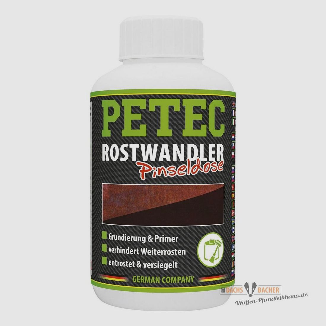 Rostwandler 250 ml PETEC Pinseldose Rost Versiegeln