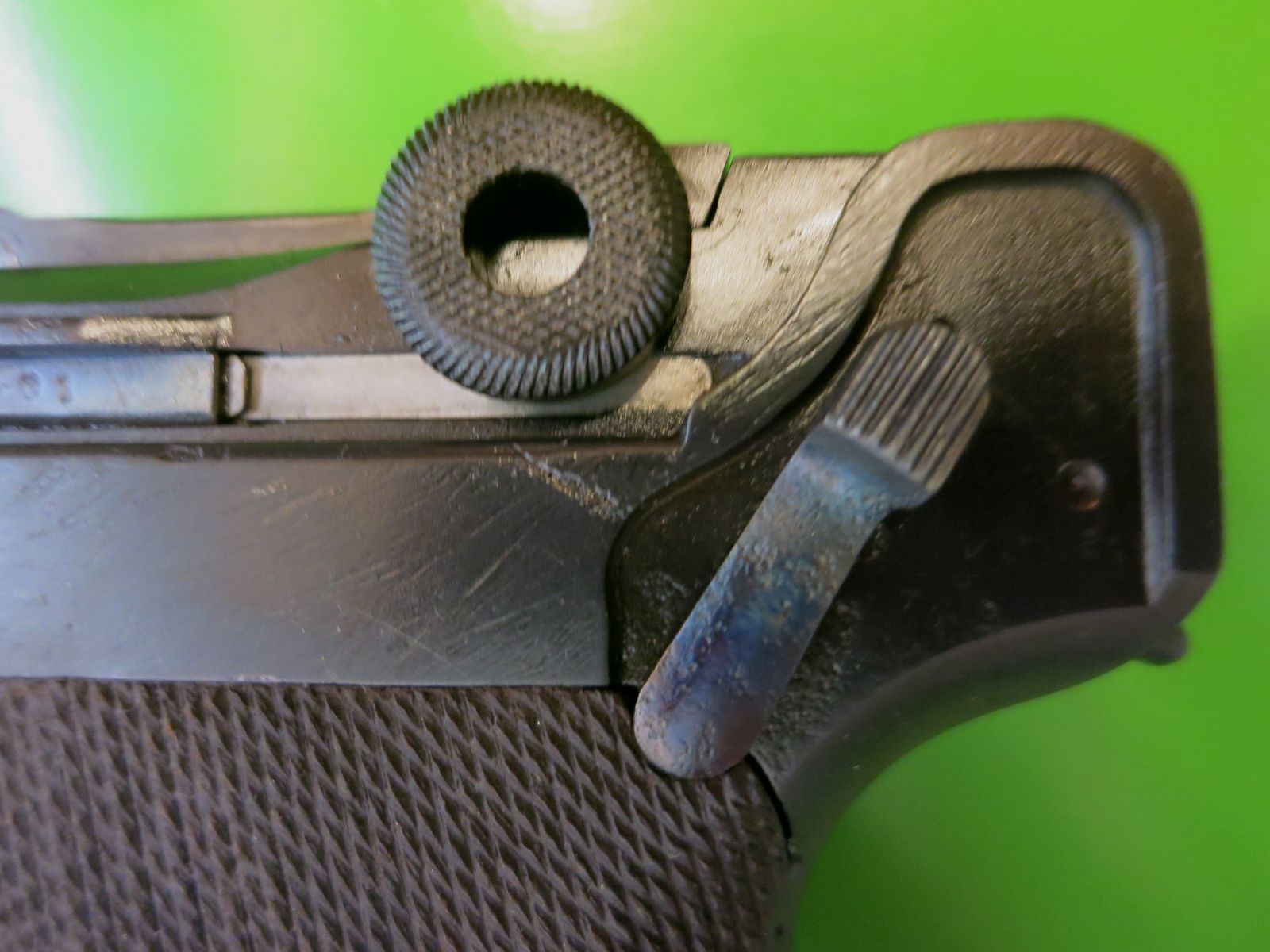 Pistola Parabellum, Pistola Luger 08, calibro 9 mm Parabellum, Erfurt 1916      #94, immagine 8 di 13