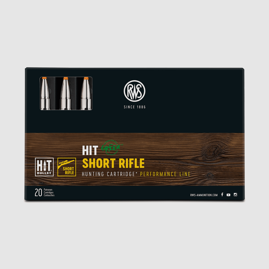 RWS .300 Win Mag colpo canna corta 165 gr. - 20 pz.