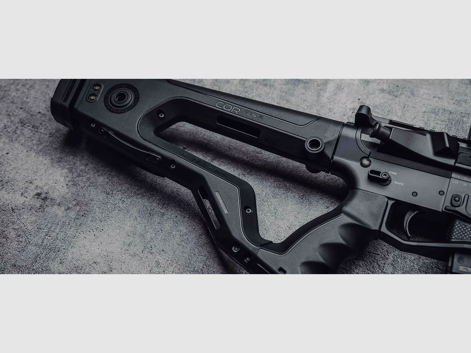 HERA-Arms Schaft CQR Gen2 Festschaft f. AR15/M4, schwarz, Bild 3 von 3