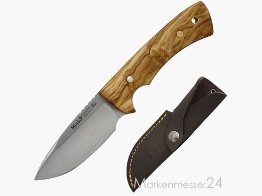 Muela Messer Hirschhorn mit hochwertiger Lederscheide Jagd & Freizeit