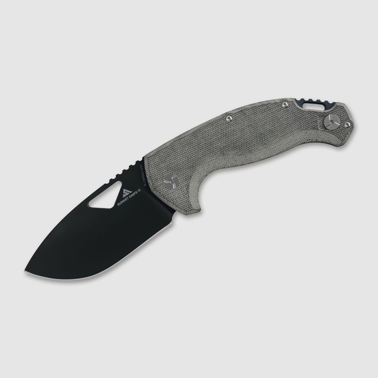 Taschenmesser El Capitan Alu Grey Micarta