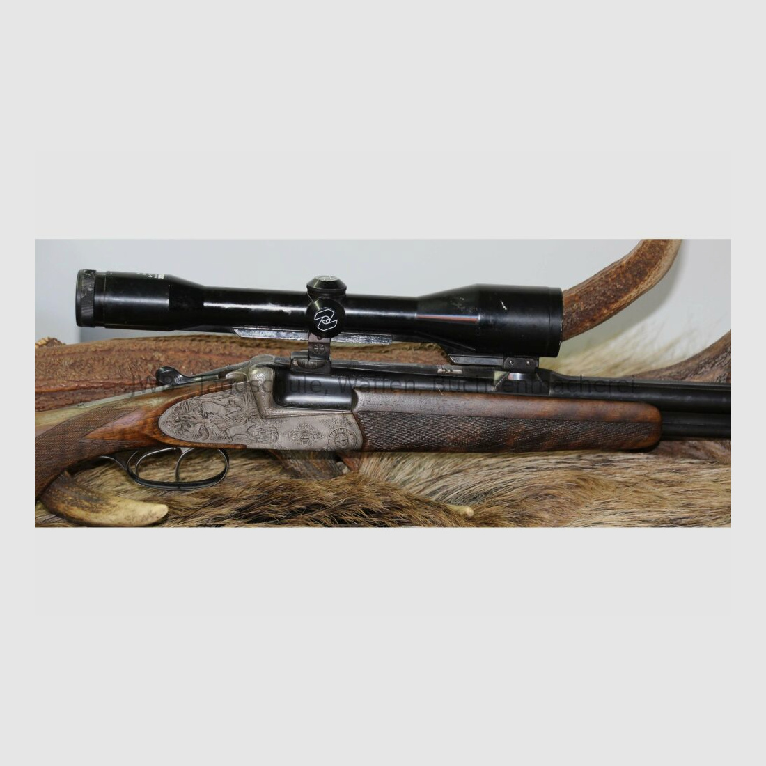 Sodia Bockbüchsflinte mit langen Seitenplatten 16/70;7x57R