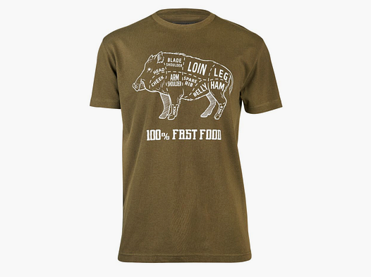 T-Shirt Bergara Cinghiale - Khaki - XXXL-