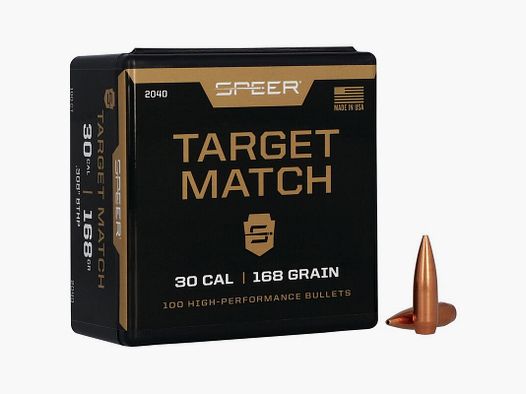 Puntas de bala SPEER Target Match – .308″ – 168 grains