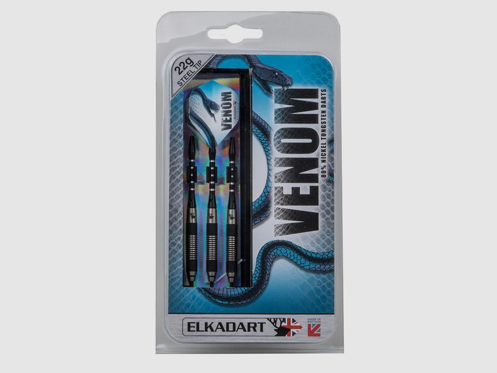 Dartpfeil Elkadart Venom Steeldarts 22 g 3 StĂĽck