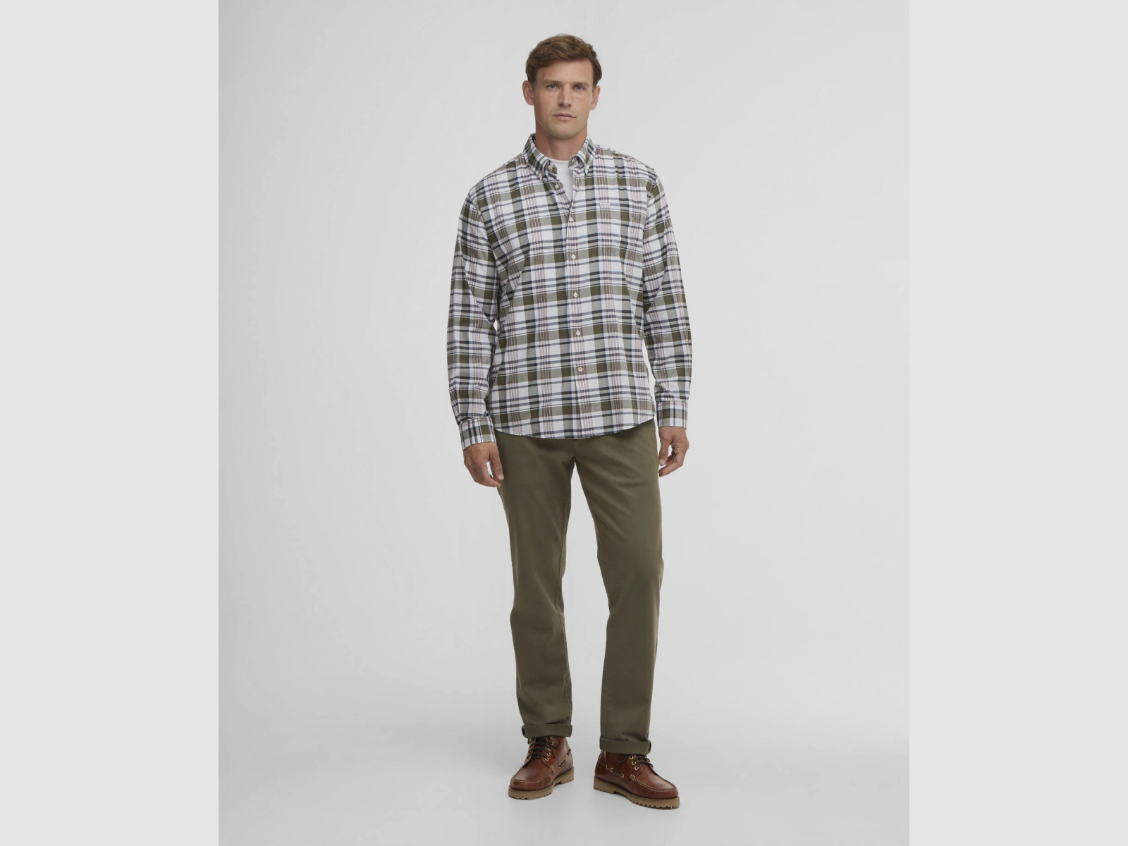BARBOUR Koszula Hunwick Regular Olive