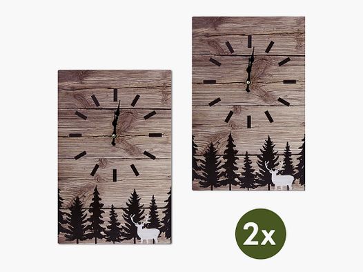 Set aus 2 Wanduhren