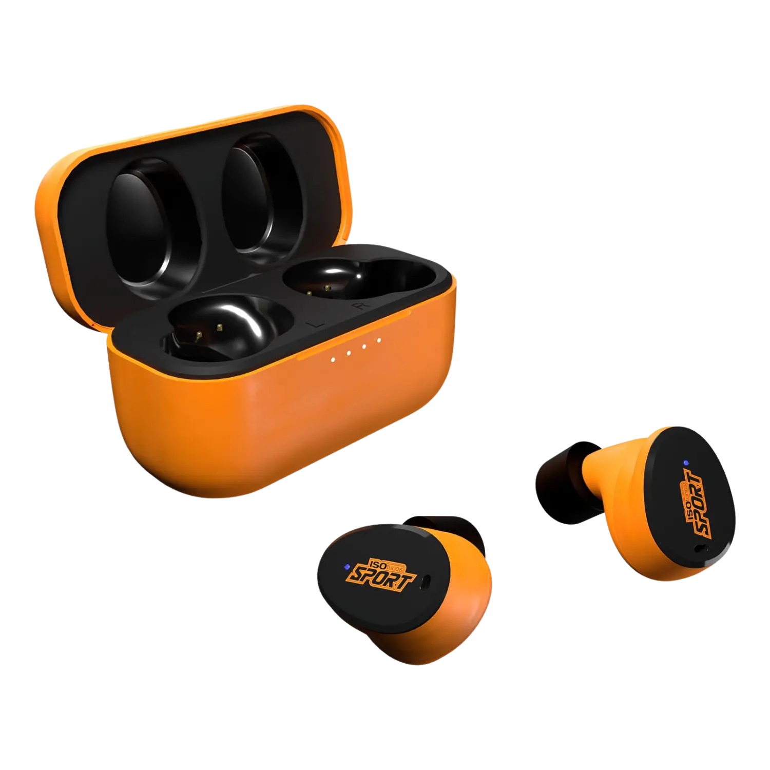 Isotunes Caliber Bluethooth Ohrhörer orange - Limited Edition