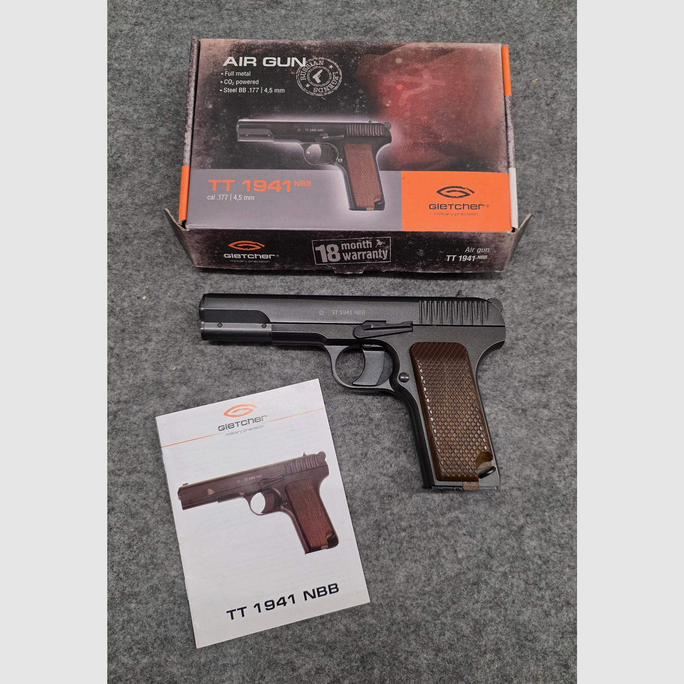 Gletcher TT 1941 NBB Cal. 4.5 mm steel BB