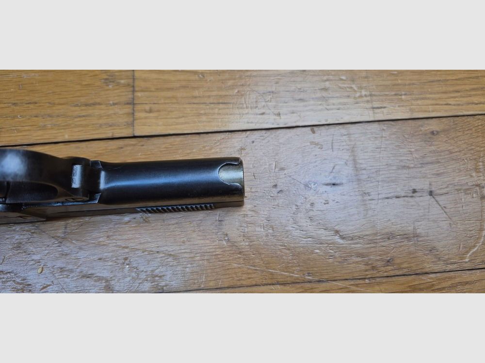 Sehr schöner Dreyse 1907 Pistol - Herstellung um 1915 für die deutsche Armee 1914-1918 - Kal. 7,65 Browning - 7 Schuss - Eines der Werke der Familie Schmeisser! - Schöne deutsche kaiserliche Stempel - Gute Mechanik und Ästhetik - Sehr guter Lauf - Reguläre österreichische Waffe und der Schweizer Garde des Papstes! - Eine der interessantesten 7,65 Browning - TBE/TBE+, Bild 9 von 20