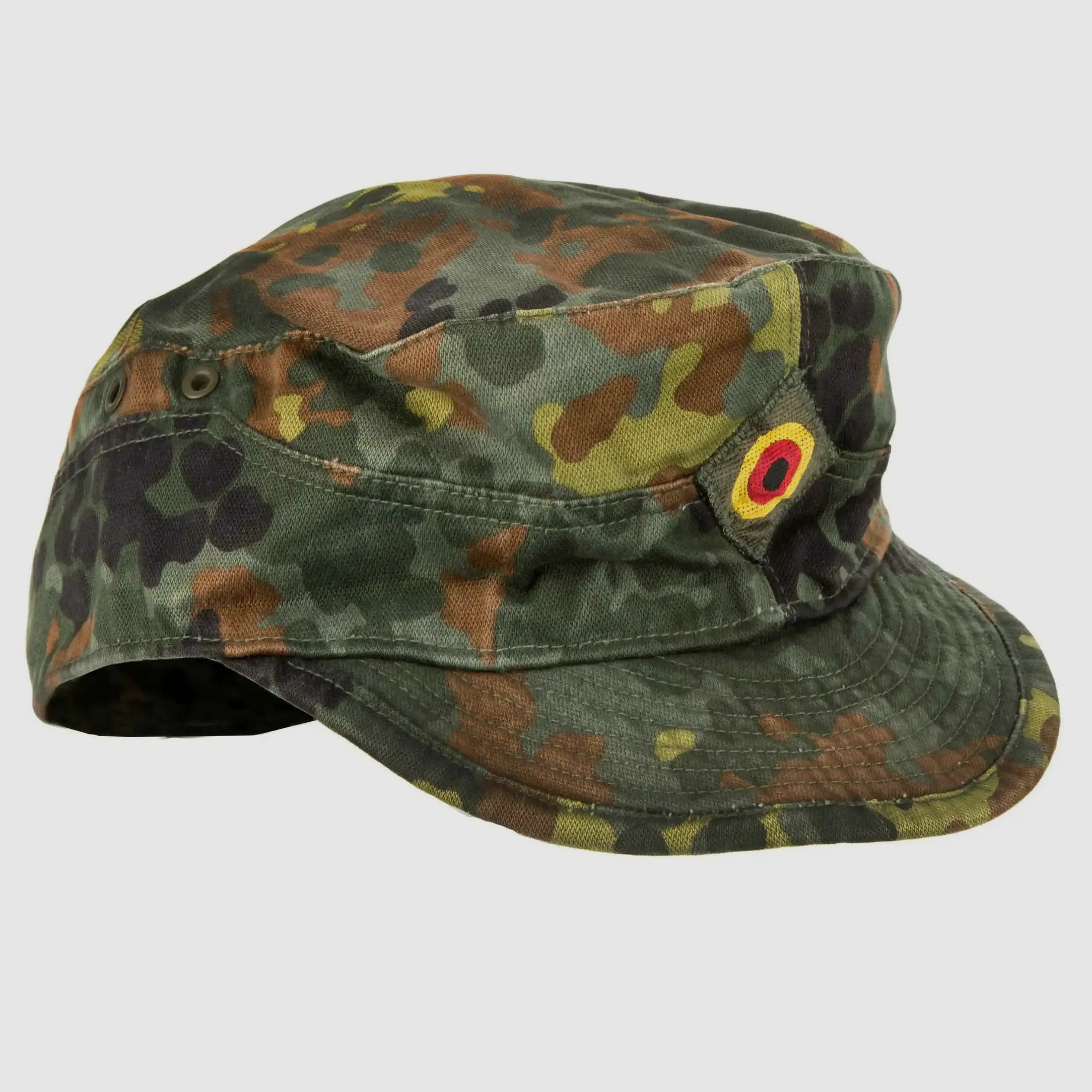 Bundeswehr Original Bundeswehr Original Bundeswehr Feldmütze Heer gebraucht - Flecktarn / 55