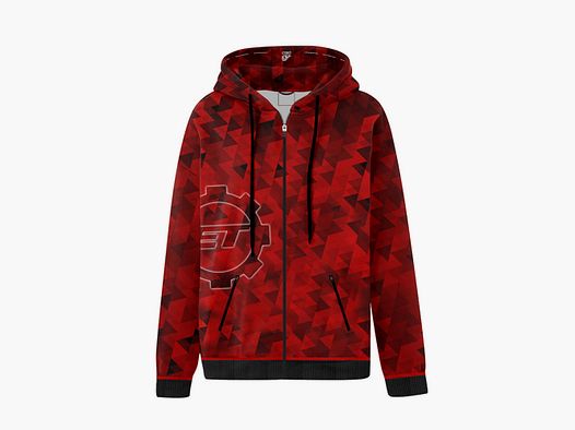 DED Eemann Tech Sudadera con capucha de competición – Rojo, talla: 8XL, Nombre personalizado: Sin nombre, Tipo de ropa: Regular (Hombres)