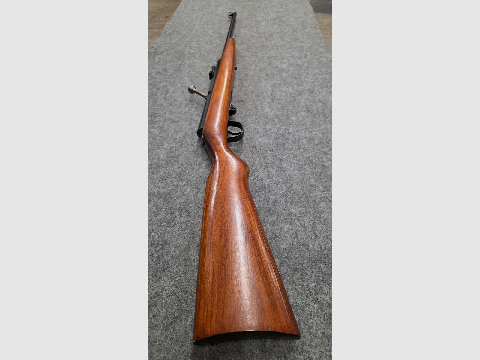 2.) Haenel Mod. 49a Q1 Qualität mit Schichtholzschaft von 1963 im sehr schönen Zustand Durchlader kein 310