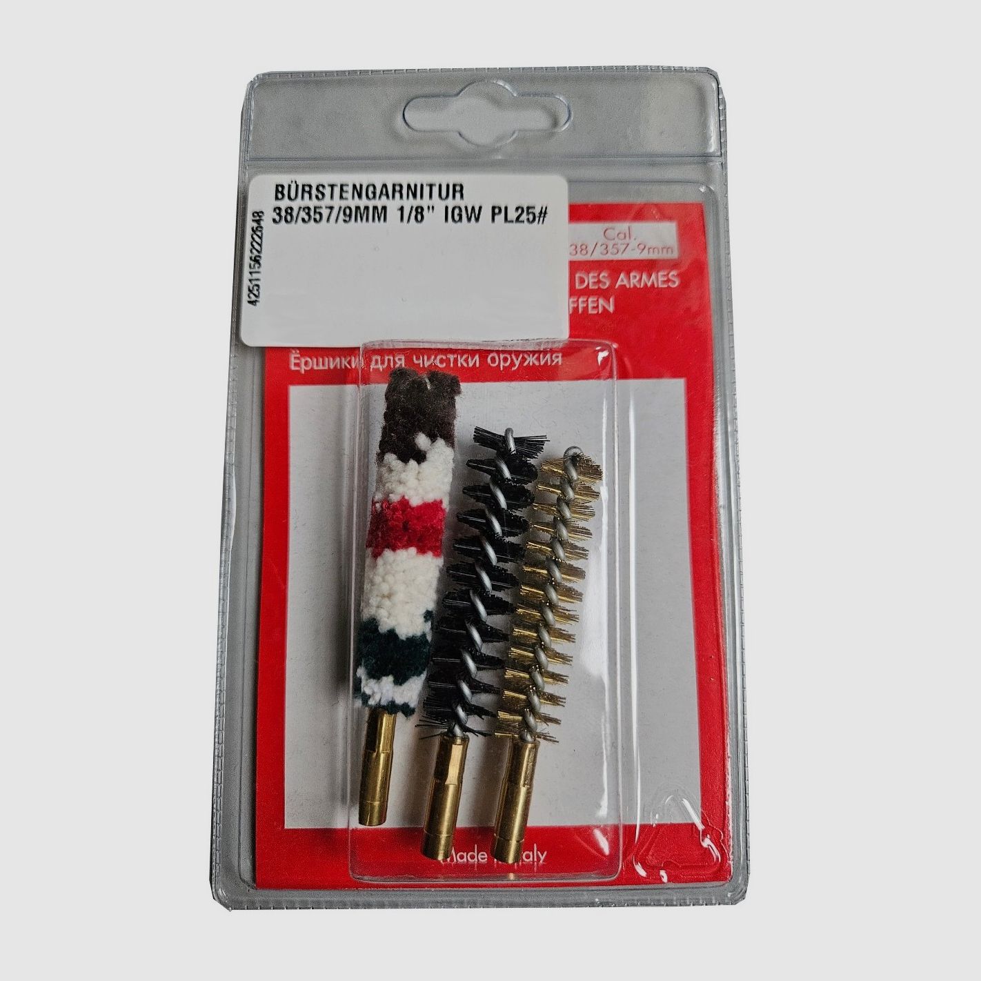 ENSEMBLE DE BROSSES 38/357/9MM 1/8" IGW