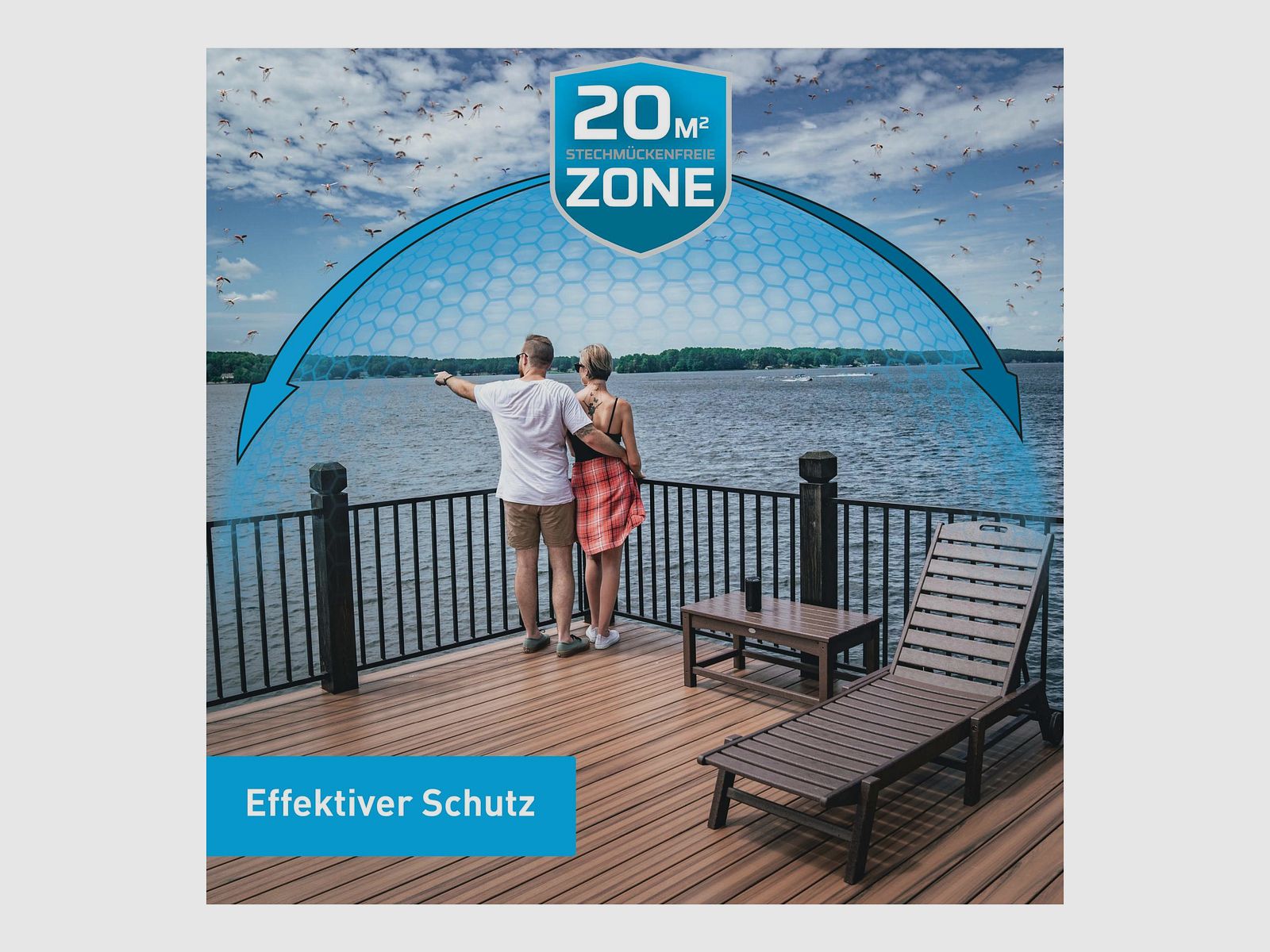 THERMACELL 920219 Mückenabwehrgerät Tischgerät HALO Mini Farbe Zitrus gelb