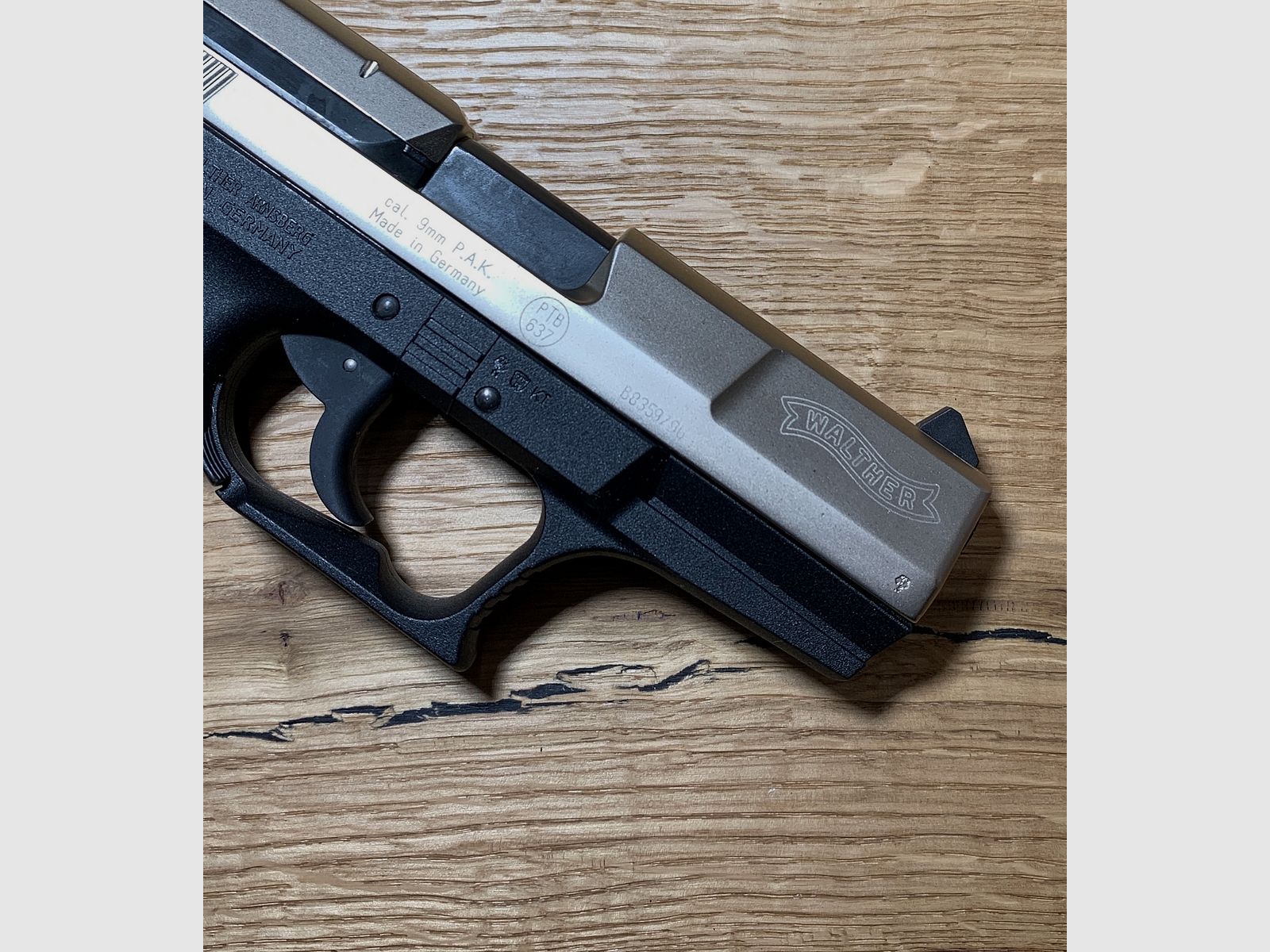 Pistolet d'alarme Walther P99 9mm P.A.K. en bicolore, Umarex