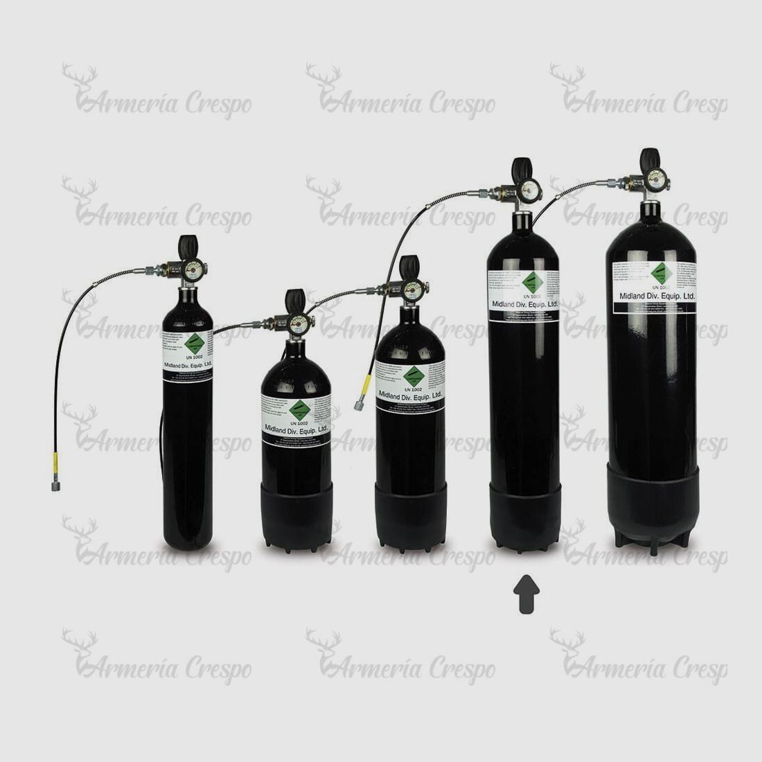 BOUTEILLE 7 LITRES PCP 300 BAR KIT COMPLET, image 2 sur 4