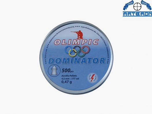 Diabolo Dominator, pallini a punta zigrinata, cal. 4,5 mm