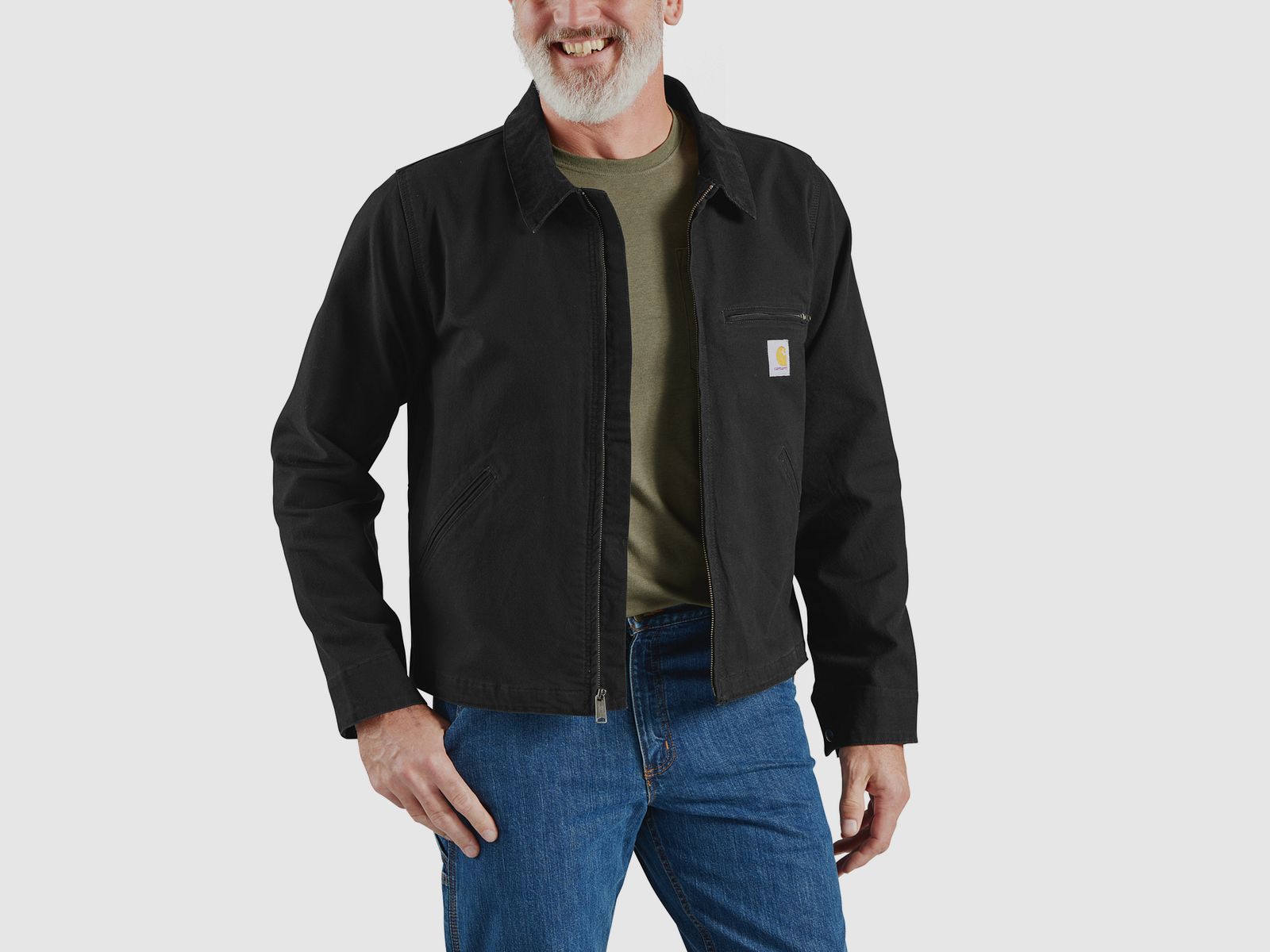 Carhartt Relaxed Fit Duck Detroit Jacket, Men's, Black, XXL