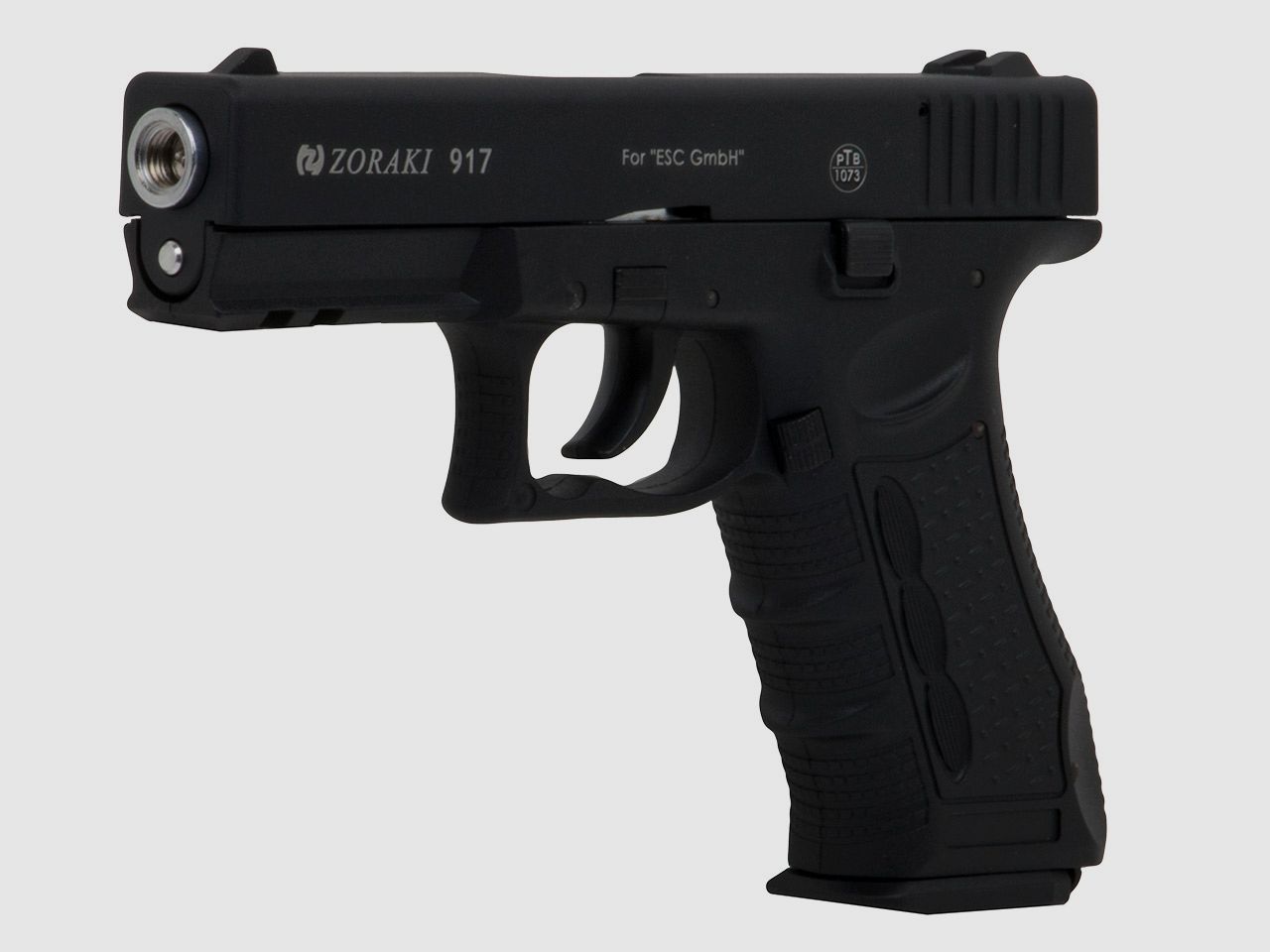 Schreckschuss Pistole Zoraki 917 schwarz chrom PTB 1073 Kaliber 9 mm P.A.K. (P18)
