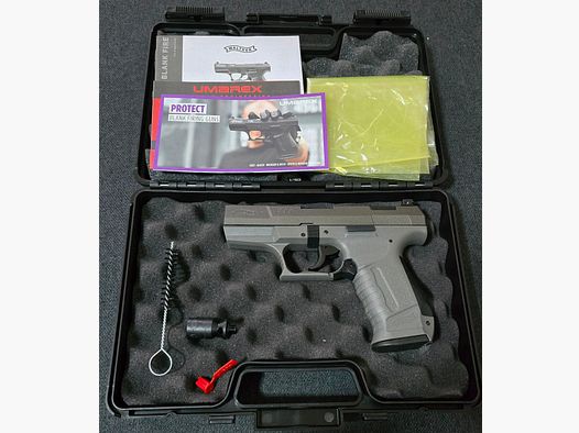 Walther P99 SV grigio carrello in acciaio nuovo pistola a salve 9mm PAK