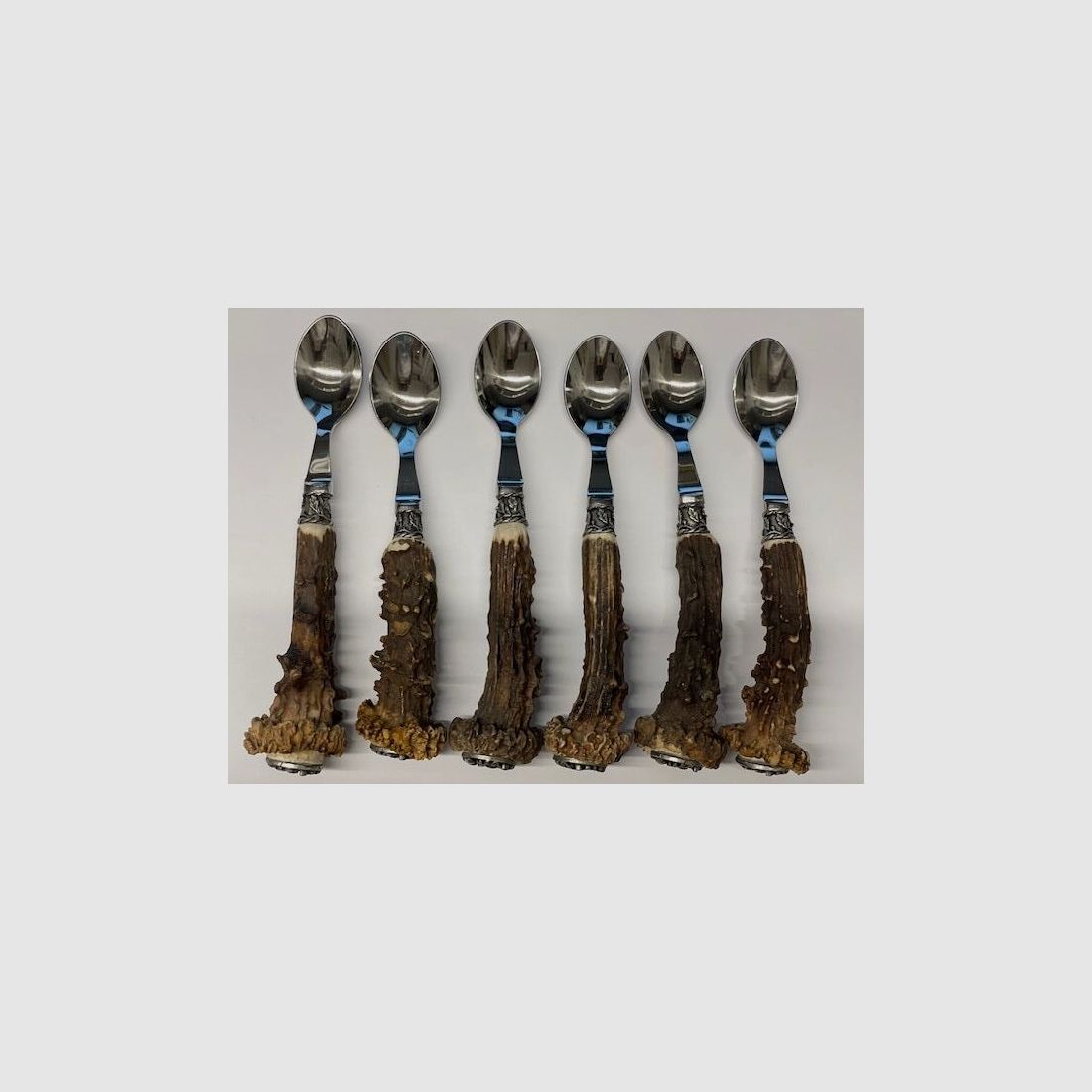 Cuillères à espresso en bois de cerf – 6 pièces