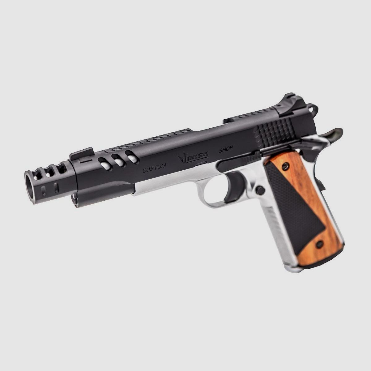 GBB GAS REPLICA VORSK CS DEFENDER PRO MEU ZILVER / ZWART 1,0J, afbeelding 1 van 4