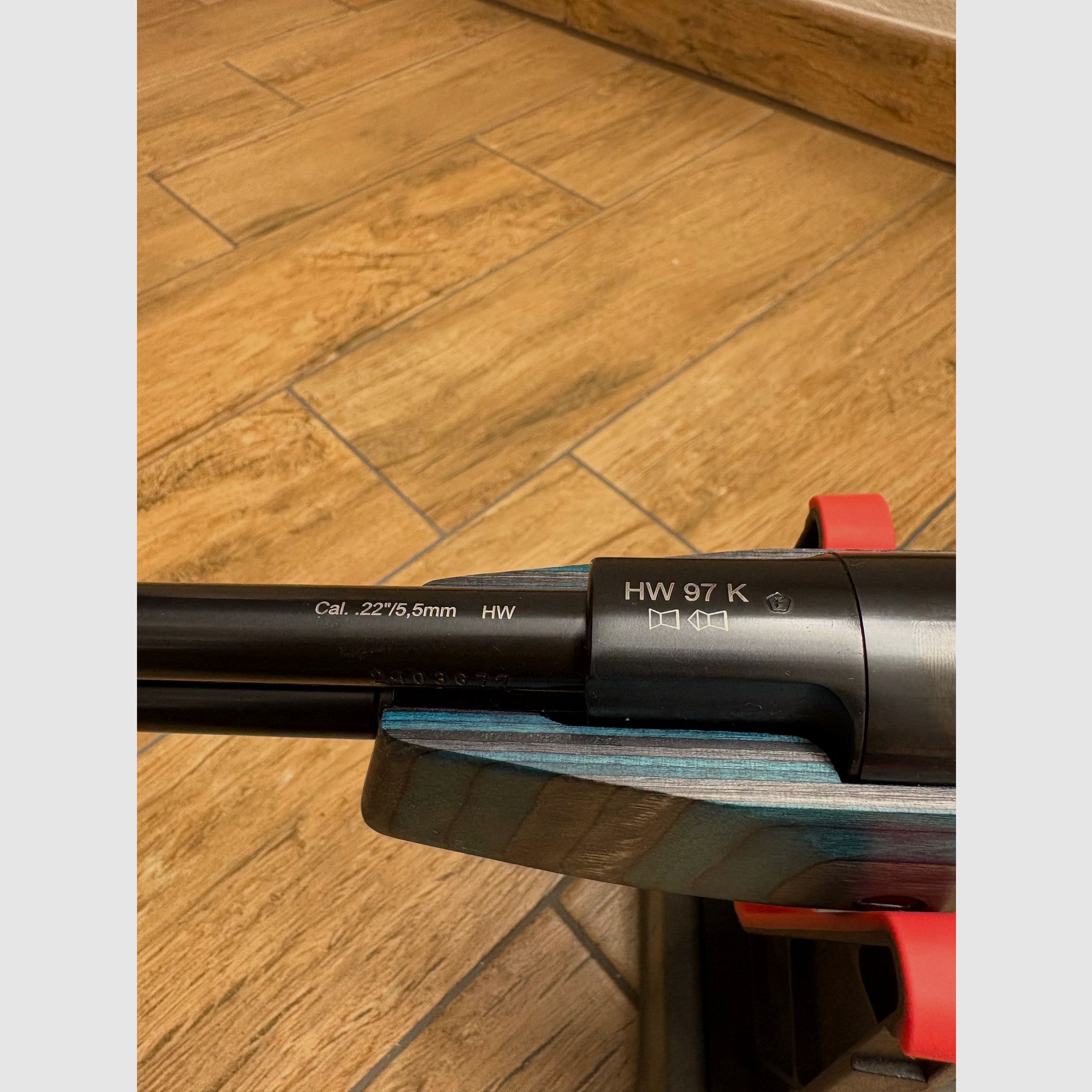 Weihrauch HW 97 K Blue blauer Schichtholzschaft Kaliber 5,5 mm paar mal benutzt Limitierte Auflage