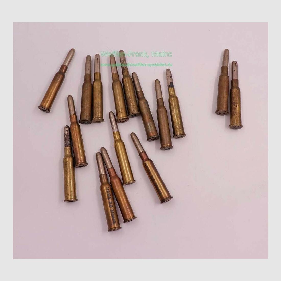 Various manufacturers rifle cartridges 6.5x53.5R