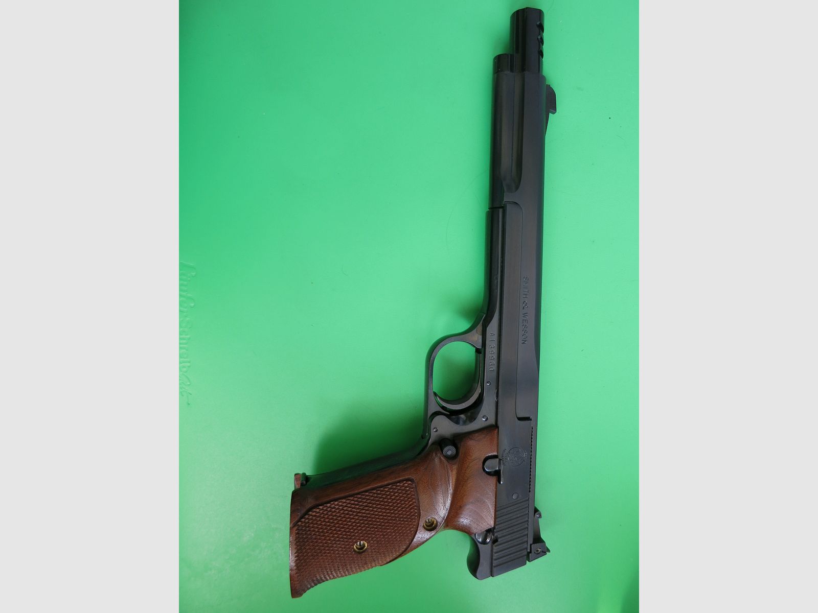 Pistola sportiva di alta gamma Smith&Wesson Mod. 41, .22 lfB, canna da 7,5" con compensatore, come nuova, assoluta rarità da collezione #40