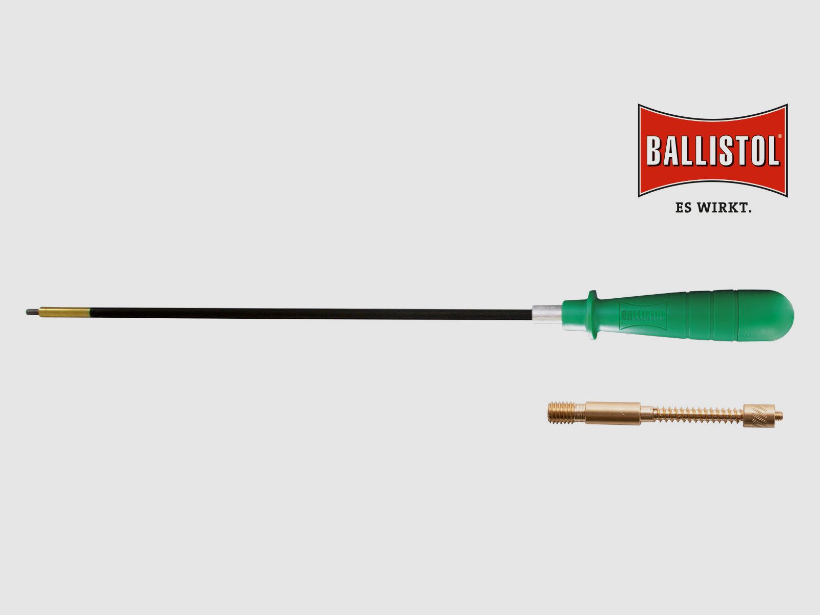 Ballistol Carbon-Putzstab kurz mit Zubehör, Ø 5 mm (1/8" Außengewinde)