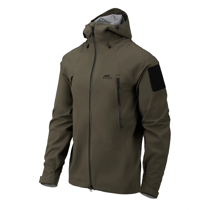 Waterproof jacket HELIKON SQUALL Hardshell Jacket - TorrentStretch - Taiga Green (KU-SHJ-TR-09)