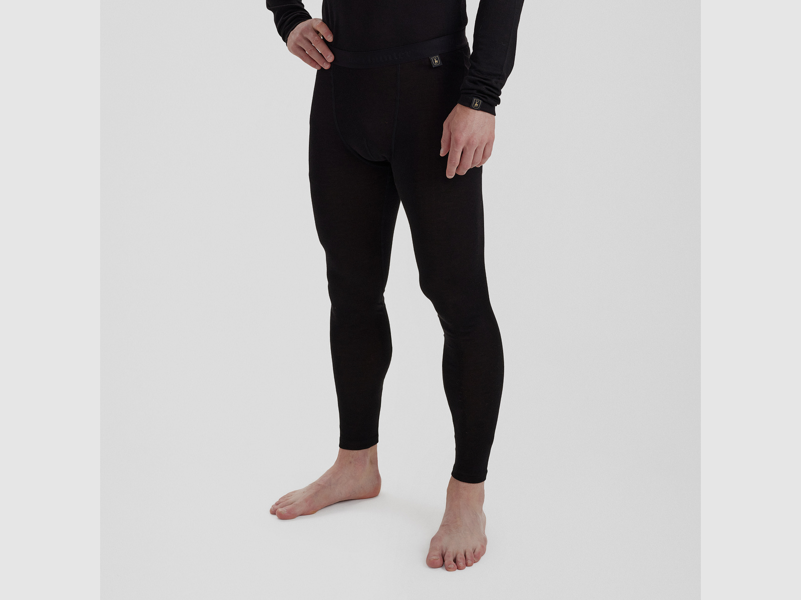 Quinn lunga biancheria intima in merino - Black Oak - Taglia: XL