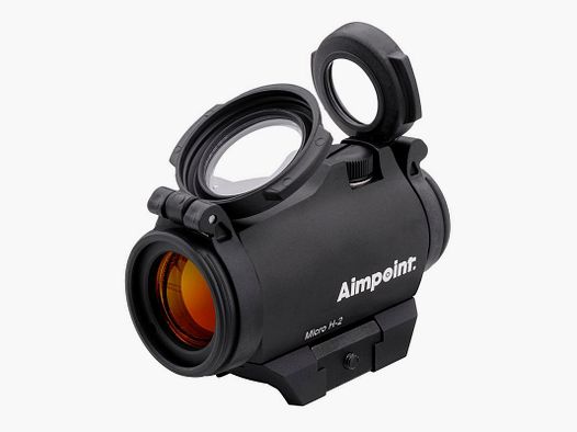 Aimpoint Rotpunktvisier Mod. Micro H-2 4 MOA / Schwarz incl. Adapter Weaver / Picatinny