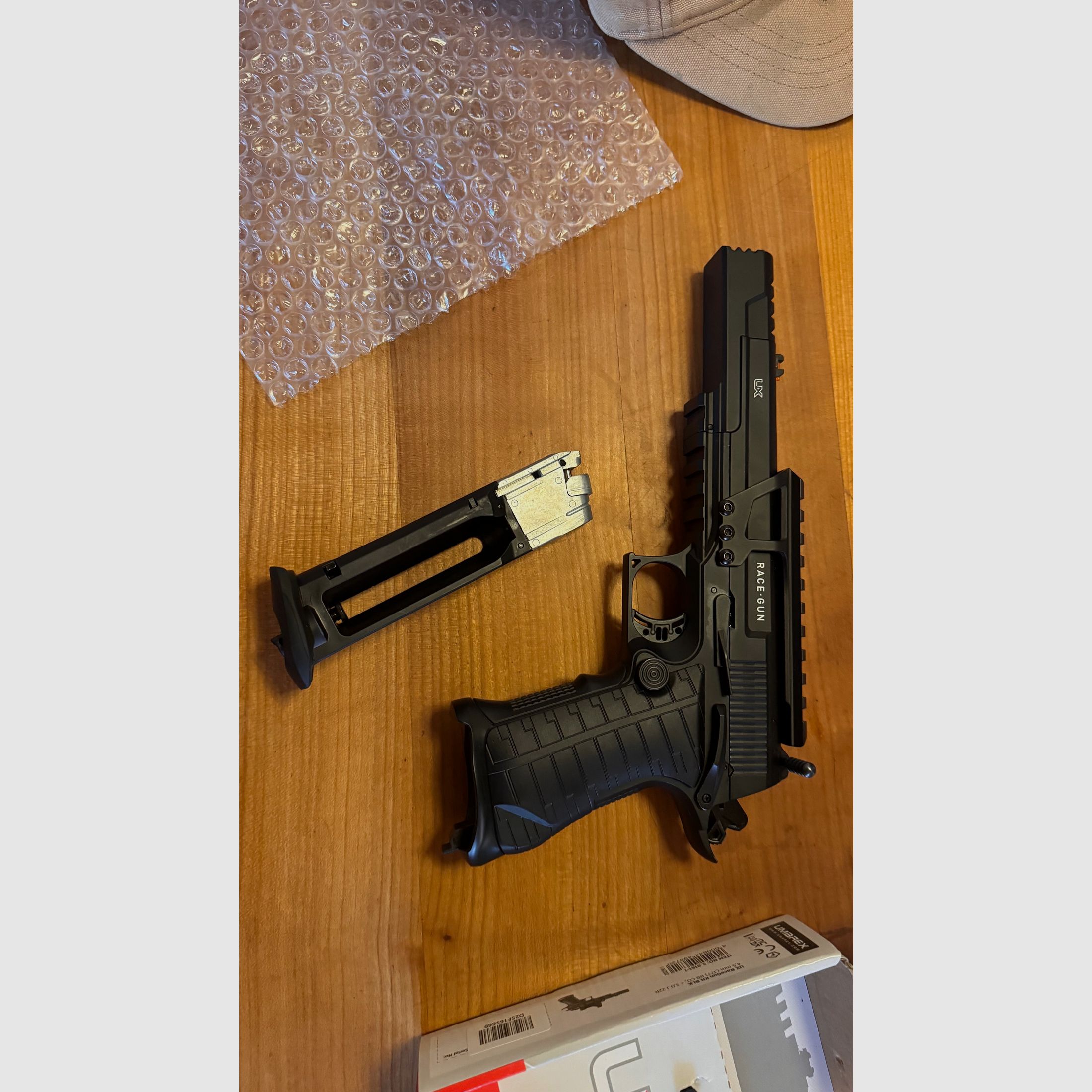 Umarex Ux Racegun BB Airgun Pistole + Red Dot & Fibre Optics + ca 1000 4.5mm BB