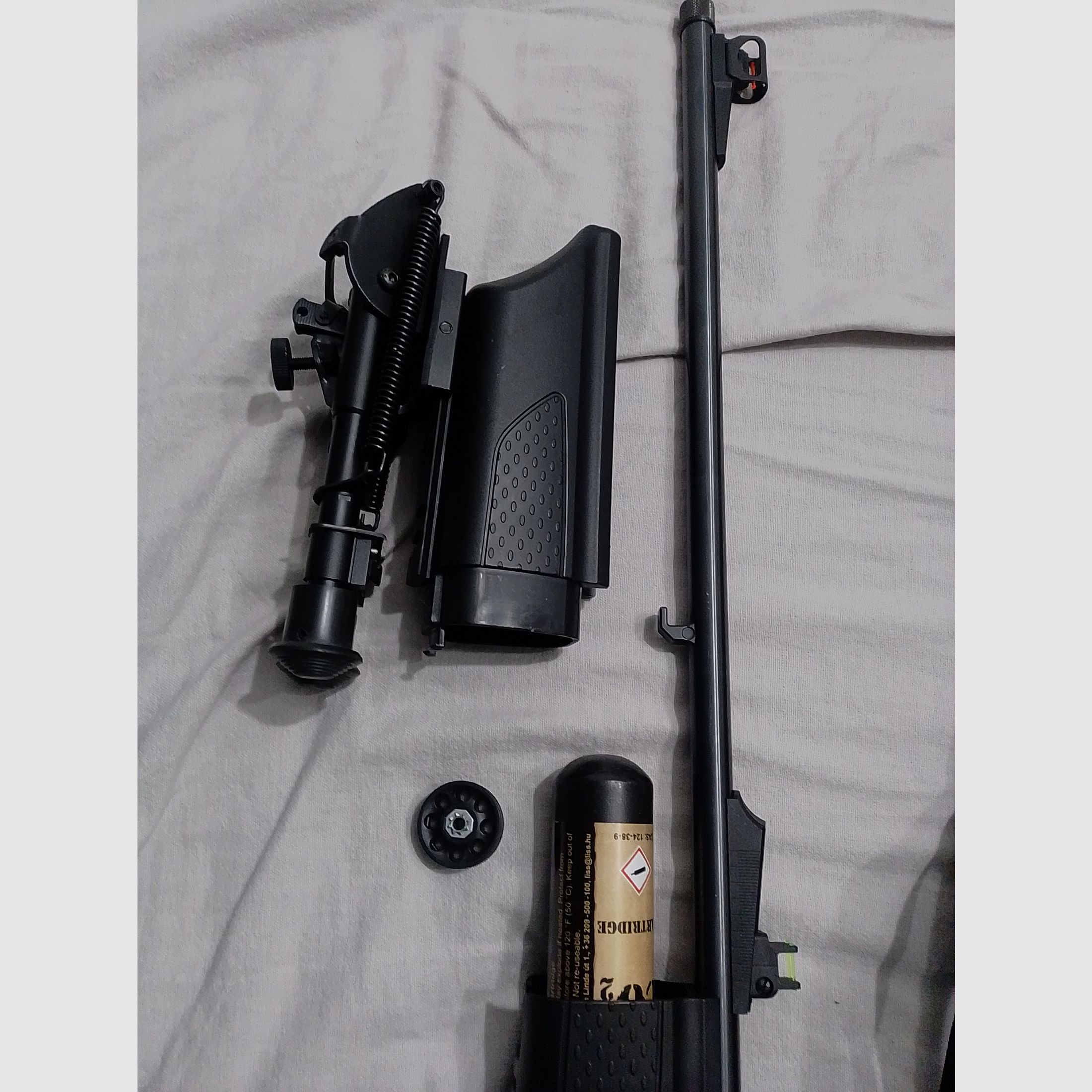 1 x Airmagnum Hämmerli 4,5mm CO2 Gewehr Tasche 2 Magazine Nördlingen Neuwertig