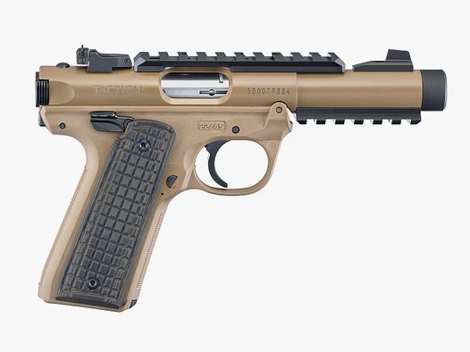 Ruger Mark IV 22/45 Tactical Brown Cerakote, calibre .22lr || Pistolet