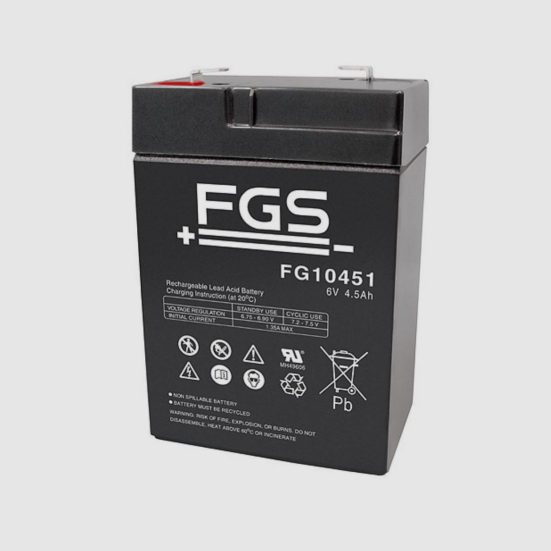 FGS Ultra 4,5-6 Bleigel 6V 4,5 AH 70x47x100