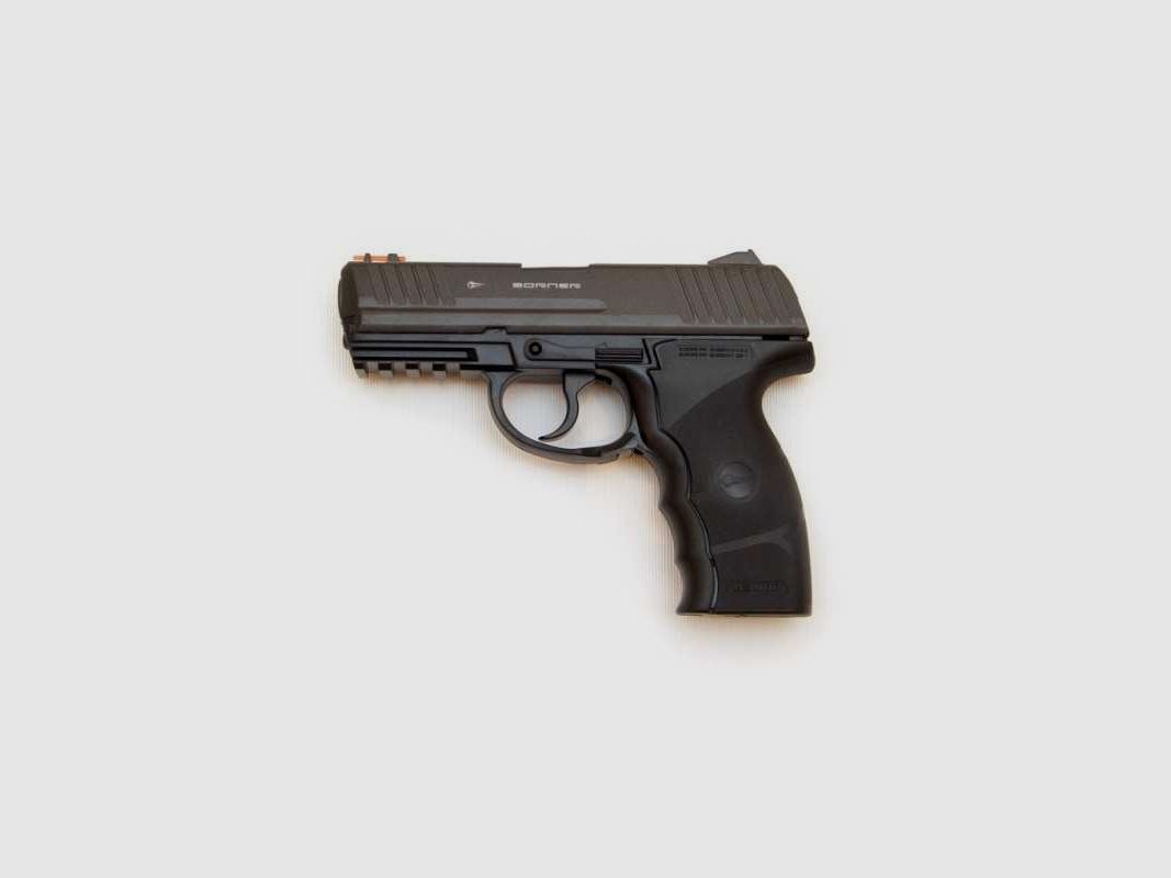 Pistolet CO2 culasse fixe BORNER W3000M Cal. 4.5mm BB's, image 1 sur 2