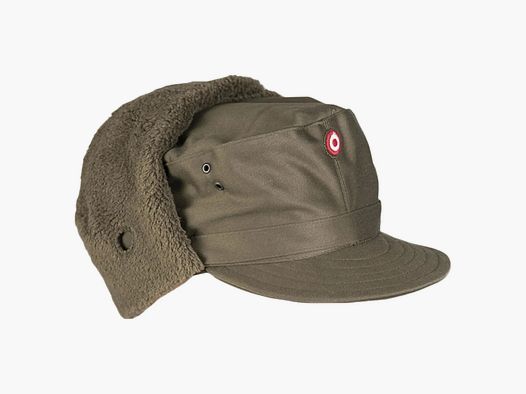 Forces armées autrichiennes Forces armées autrichiennes bonnet d'hiver ÖBH en peluche olive comme neuf