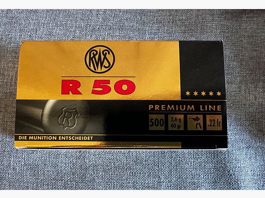 Munición Munición de competición RWS R50 .22 lfB .22lr pequeño calibre Munición especial Munición de competición