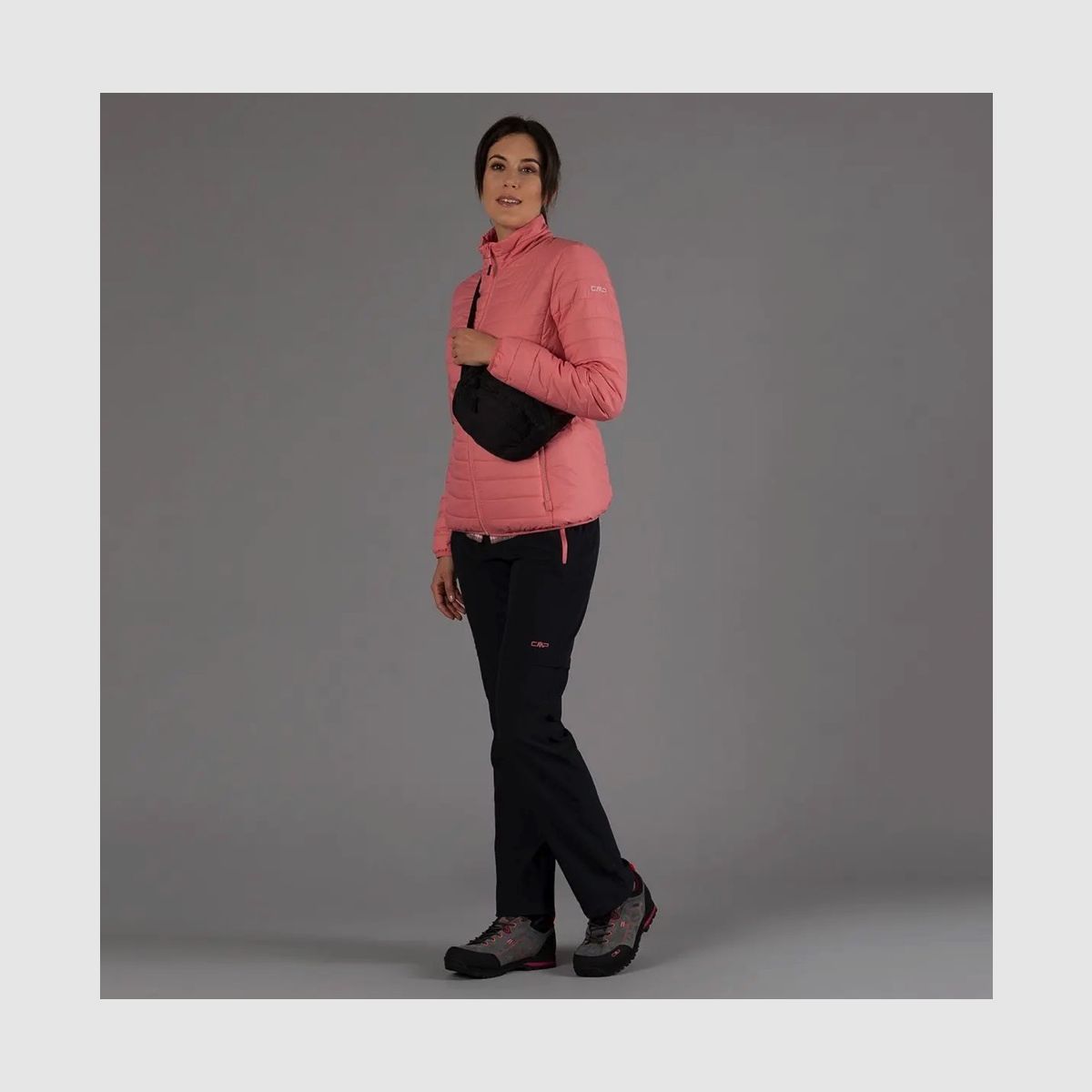 CMP Damen-Zip-Off-Trekkinghose Schwarz