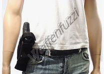 Funda de cinturón con bolsillo para cargadores