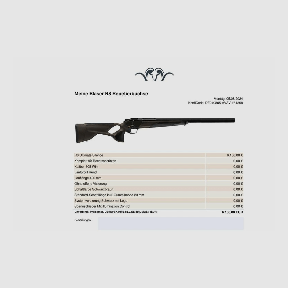 R8 Ultimate Silence / .308 Win. Ohne