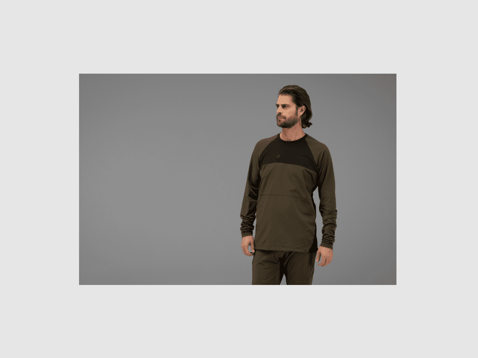 Härkila Heat L/S t-shirt willow green/black, billede 3 af 7
