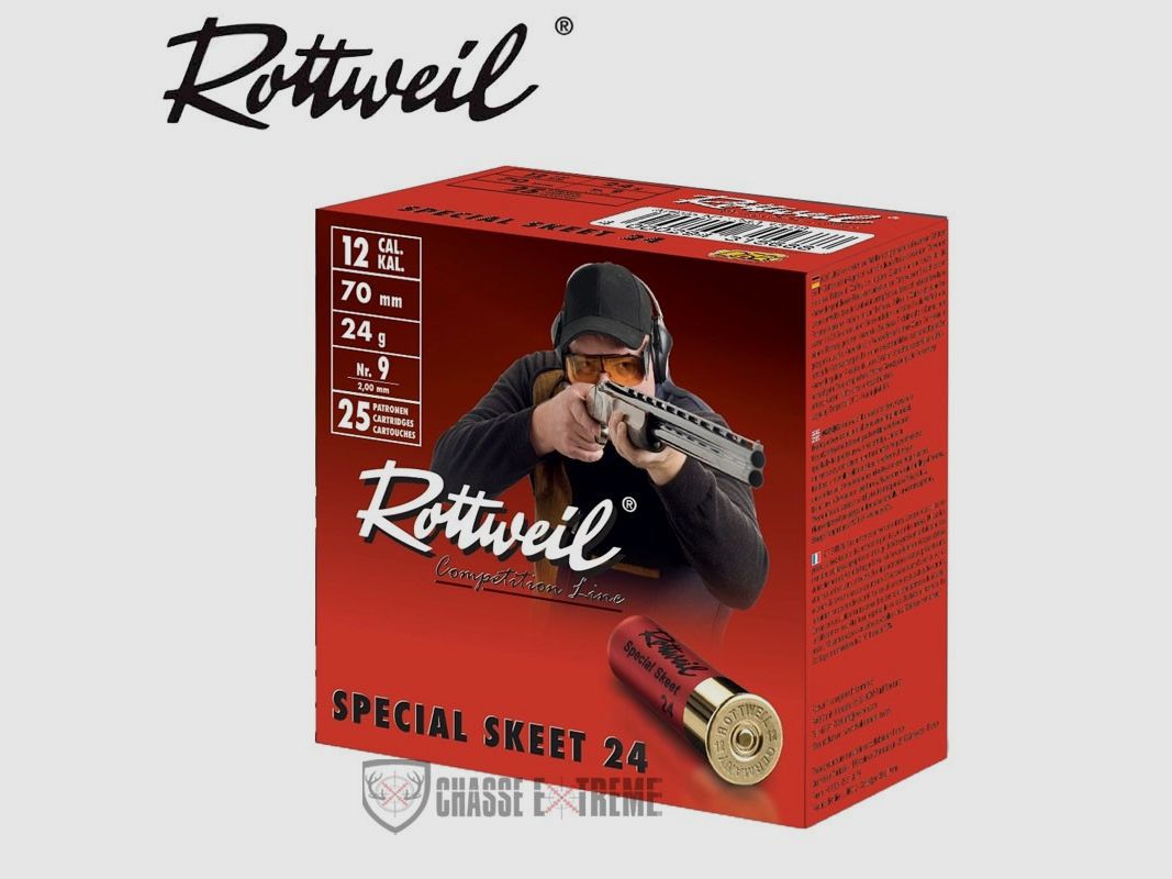 25 Patronen ROTTWEIL Special Trap 24g Kal. 12/70 PB 9