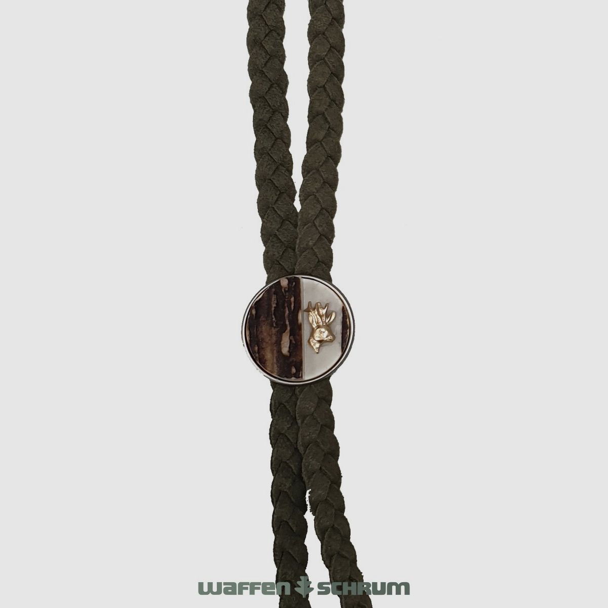 Haenel Hirschhornwaren Trachtenband Rehbock Oliv